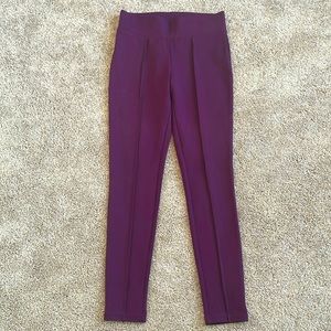 Seven7 Purple Pull On Ponte Pants Size Small